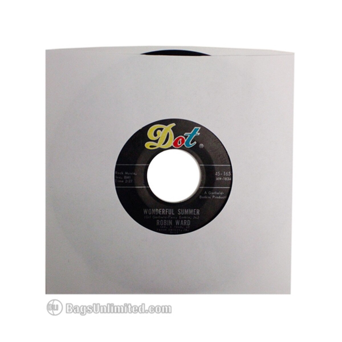 45rpm WHITE Paper Sleeves made from
